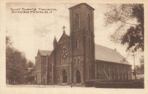 St Mary's Church Bordentown New Jersey NJ Postcard Early 1910s Eagle Quality