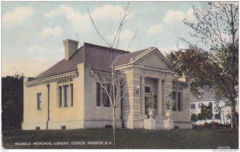 Nichols Memorial Library, Center Harbor, New Hampshire, PU-1911