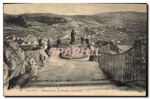 Old Postcard Le Puy du Rocher Corneille Platform