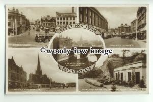 tp9248 - Yorks - Multiview of Various Places of Interest, Rotherham - Postcard