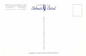 Postcard BUILDING SCENE Toronto Ontario ON AR5213