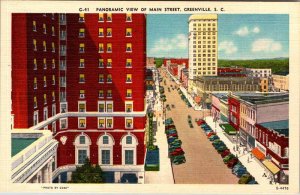 Postcard SHOP SCENE Greenville South Carolina SC AO4553