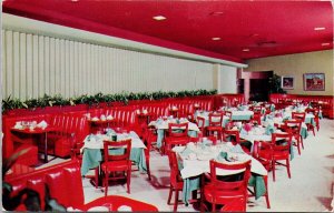 Tovrea's Stockyards Restaurant Phoenix AZ Arizona Interior Red Postcard H60