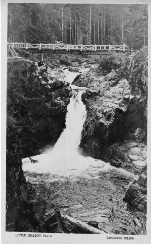 Little Qualicum Falls, Vancouver Island BC, Canada RPPC Postcard