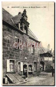 Old Postcard Roscoff House of Mary Stuart