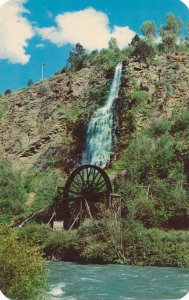 Waterfall and Old Water Wheel at Clear Creek - Idaho Springs CO, Colorado