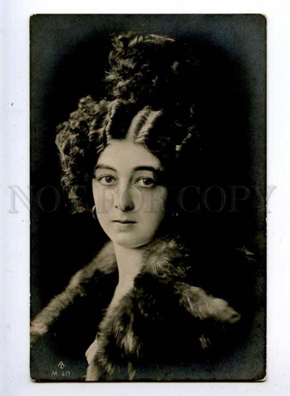 216008 SAHARET Vaudeville DANCER in Fur Vintage PHOTO PC