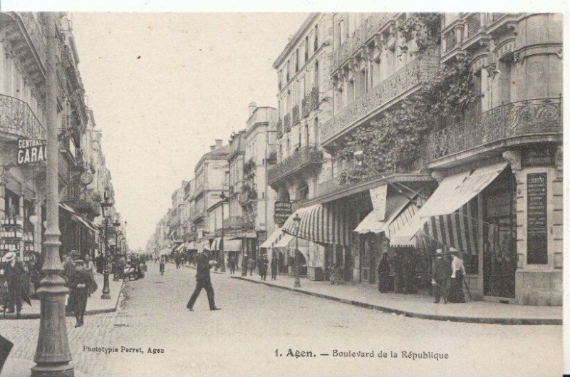 France Postcard - Agen - Boulevard De La Republique - Ref 6704A 