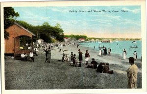 Safety Beach and Warm Water, Onset MA Vintage Postcard F29