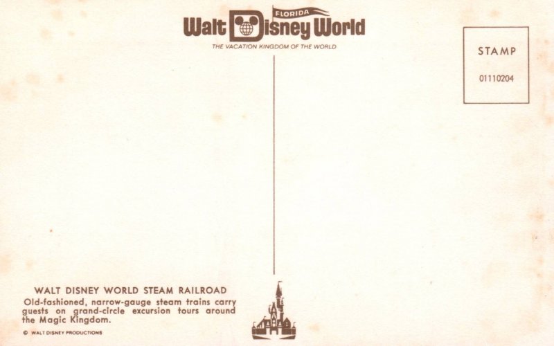 Walt Disney World Steam Railroad BIN