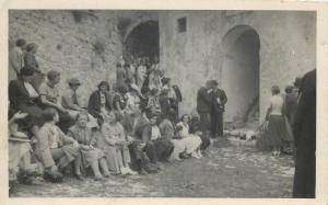 Tourists in Split Croatia 1936 snapshot photo postcard