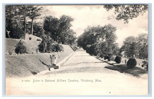 C. 1905 Drive In National Millitary Cemetery Vicksburg, Miss. Postcard F132E