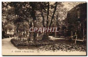 Cluny - View of Garden Old Postcard