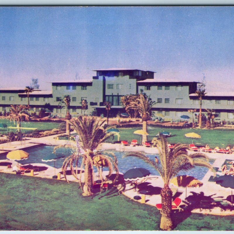 c1960s Las Vegas, Nev. Flamingo Hotel Olympic Swimming Pool Chrome NV PC A236