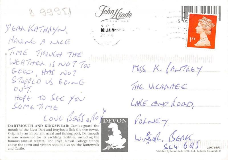 B99951 dartmouth and kingswear devon uk