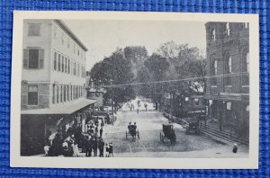 Vintage Grove St from Main St Peterborough Historical Society ca 1907 Postcard