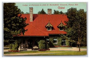 Forest Hill Entrance John D Rockefeller Home Cleveland OH UNP DB Postcard Y14