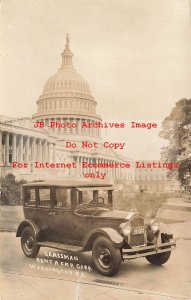 Washington DC, RPPC, Glassman Rent a Car Corporation, Hertz, 1925 Packard?