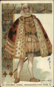 Monaire Renaissance Costume Series Smaller Size c1890s Postcard HENRY IV 1600