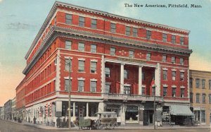 The New American, Pittsfield, Massachusetts, Early Postcard, Used in 1912