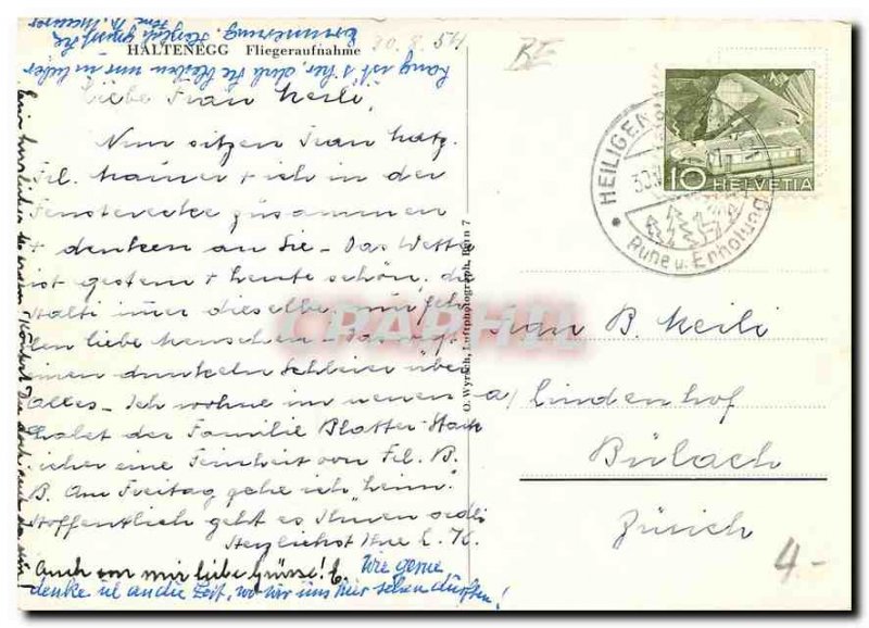 Postcard Modern Haltenegg Fliegeraufnahme