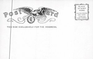 JEFFERSON'S ROCK POTOMAC RIVER HARPERS FERRY WEST VIRGINIA POSTCARD (1905)