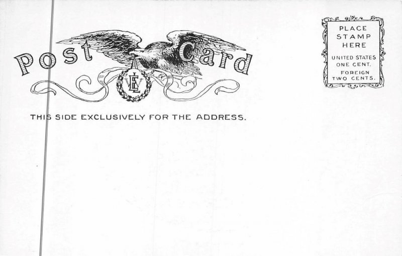 JEFFERSON'S ROCK POTOMAC RIVER HARPERS FERRY WEST VIRGINIA POSTCARD (1905)