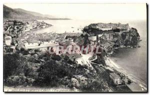 Old Postcard Monaco and Monte Carlo General view