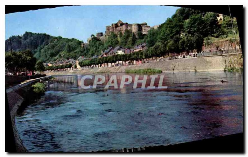 Modern Postcard Bouillon the Semois and the Castle