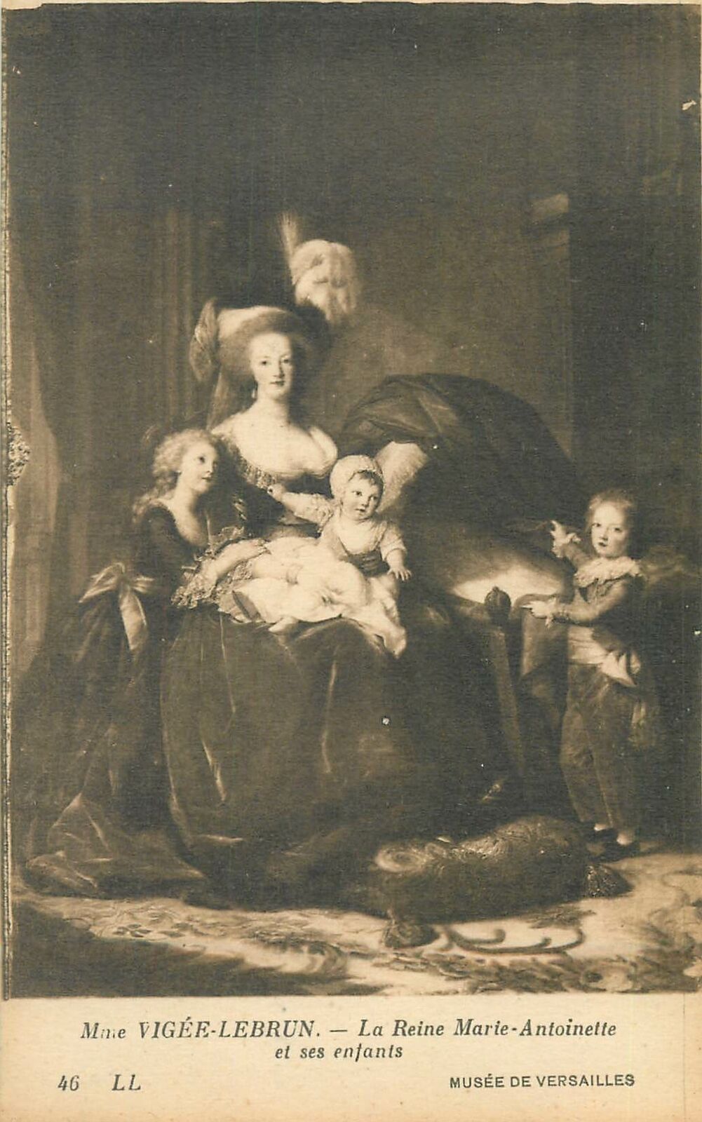 Ancienne Photo Neurdein – Musée Versailles – Marie Antoinette Par Vigée Lebrun – 1890