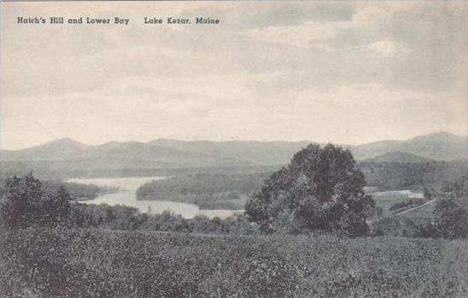 Maine Lake Kezar Hatchs Hill And Lower Bay Albertype