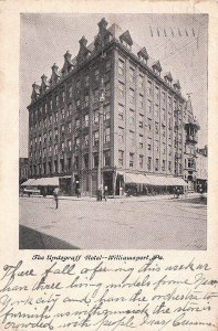 Postcard Updegraff Hotel Williamsport PA 1908