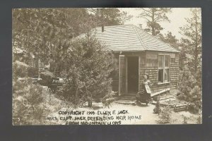 Colorado Springs CO RP 1909 MRS. CAPT. JACK Ellen MINING QUEEN Miner Pistol