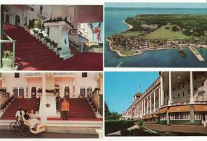 MI   MACKINAC ISLAND  GRAND HOTEL  4 postcards postcard