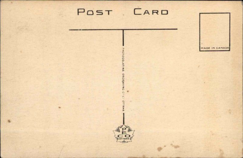 CALLANDER ONTARIO Dionne Quintuplets w Dr Dafoe Old Postcard