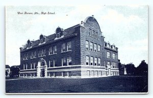 WEST AURORA, IL Illinois ~ HIGH SCHOOL  c1910s Kane County Postcard