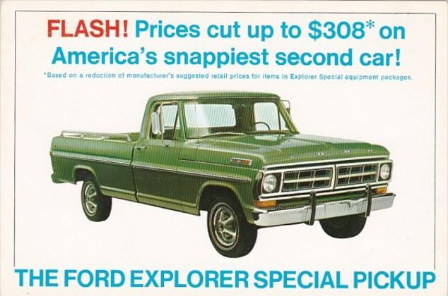 Advertising 1970 Ford Explorer F 100 F 250 Pickup Trucks