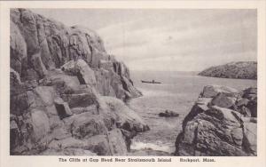 Massachusetts Rockport The Cliffs At Gap Head Near Straitsmouth Island Albertype