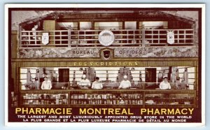 Bureau Offices Precriptions MONTREAL Pharmacy PQ Canada Postcard