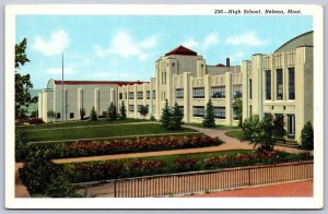 K44/ Helena Montana Postcard c1940 High School Building 332