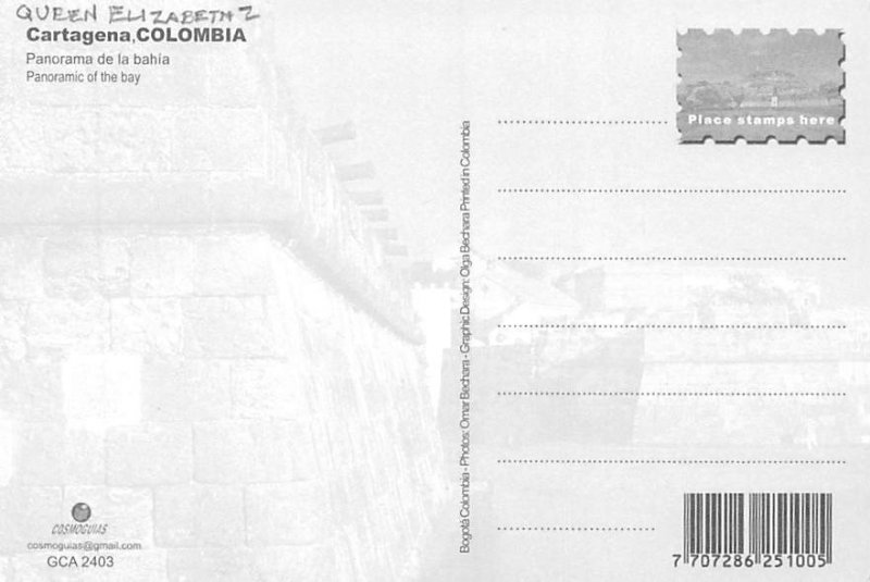 Queen Elizabeth 2 Cunard Line Ship Unused 