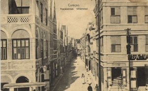 curacao, D.W.I., WILLEMSTAD, Heerenstraat (1910s) Postcard