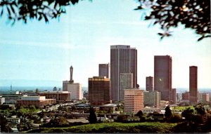 California Los Angeles Skyline View From Dodger Stadium