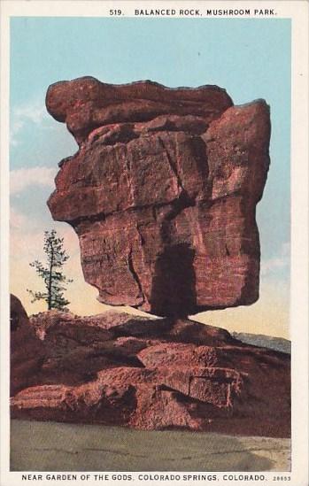 Balanced Rock Mushroom Park Near Garden Of The Gods Colorado Springs Colorado