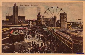 Postcard Pleasure Beach Blackpool United Kingdom