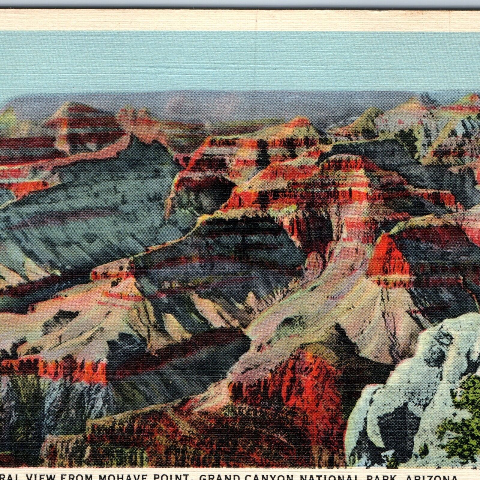 Grand Canyon, Arizona - Fred Harvey -A Party on Bright Angel Trail