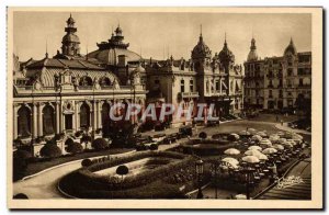 Old Postcard Monte Carlo Casino & Hotel De Paris