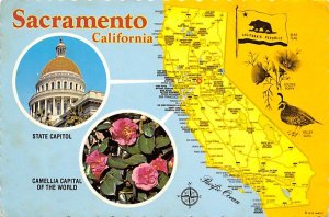 Sacramento State Capitol, Camellia Capital of the World Sacramento California  