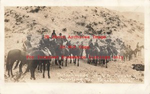 Mexico Border War, RPPC, US Cavalry Detachment Scouting for Pancho Villa