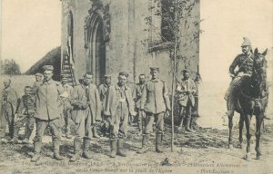 World War 1914-1918 Red Cross german sanitary soldiers prisoners at Neufmontier